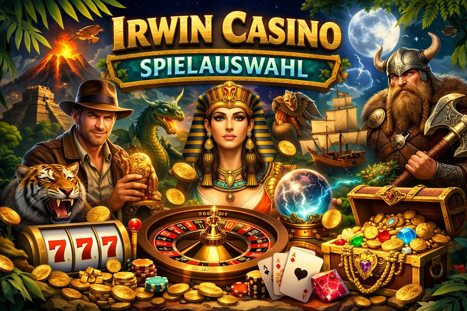 Irwin Casino Spielauswahl